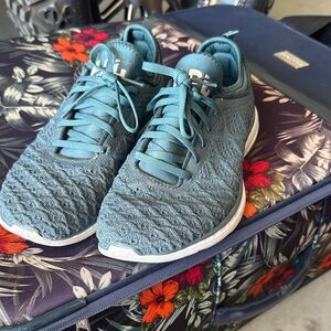 APL Men's Teal Knit Running Sneakers - Lace-Up Performance